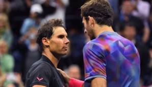 Leidensgenossen: Rafael Nadal (l.) und Juan Martín del Potro (r.)