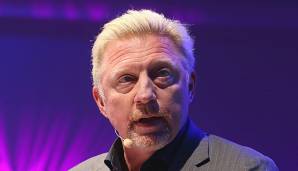 Boris Becker im Scheinwerferlicht - und damit in seinem Element