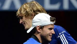 Dominc Thiem und Alexander Zverev könnten im Halbfinale aufeinandertreffen