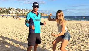 Genie Bouchard sorgt für Sicherheit am Strand