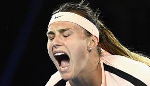 Aryna Sabalenka, immer energiegeladen