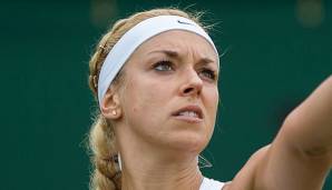 Selbst auf dem Rasen geht es für Sabine Lisicki nicht leicht von der Hand